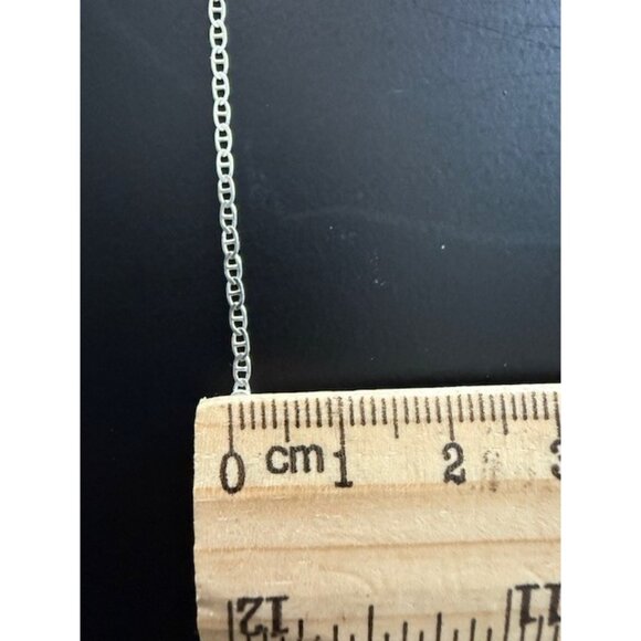 P. LUX 925 Sterling Silver Italy Flat Mariner Link Bracelet 7 in Jewelry Dainty - Picture 8 of 10